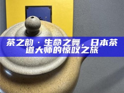 茶之韵·生命之舞，日本茶道大师的惊叹之旅