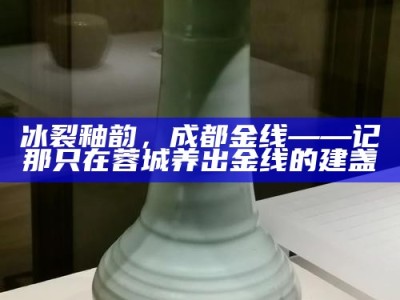 冰裂釉韵，成都金线——记那只在蓉城养出金线的建盏