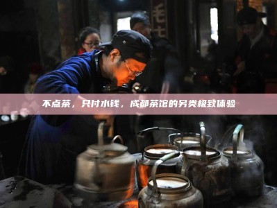 不点茶，只付水钱，成都茶馆的另类极致体验