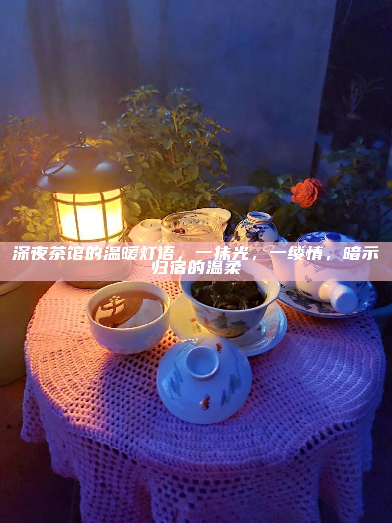 深夜茶馆的温暖灯语，一抹光，一缕情，暗示归宿的温柔