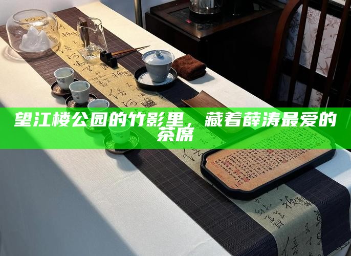 望江楼公园的竹影里，藏着薛涛最爱的茶席