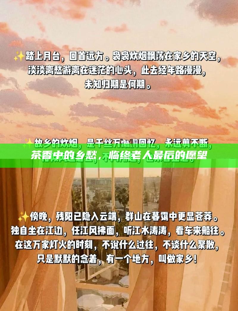 茶香中的乡愁，临终老人最后的愿望